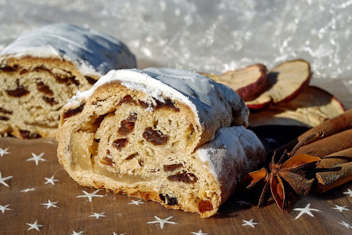 Pan dulce navideño alemán. Foto de pexels.