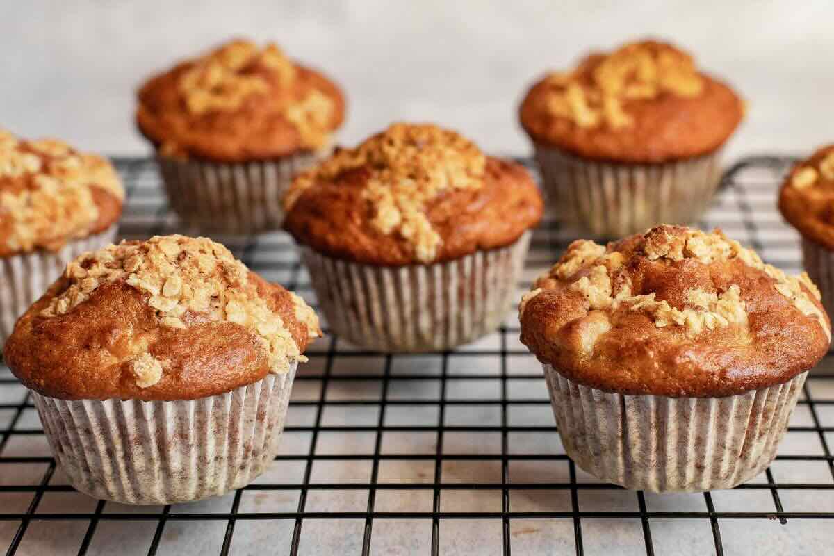 Muffins de vainilla y almendras. Foto de Pexels.