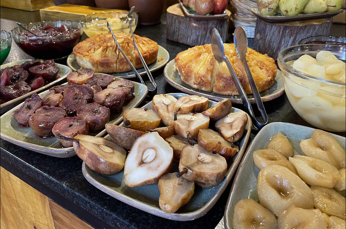 Postres elaborados para el almuerzo Buffet