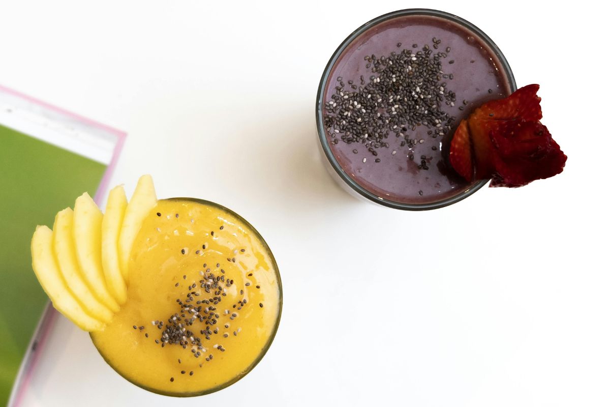 Smoothies con chía. Foto de Pexels.