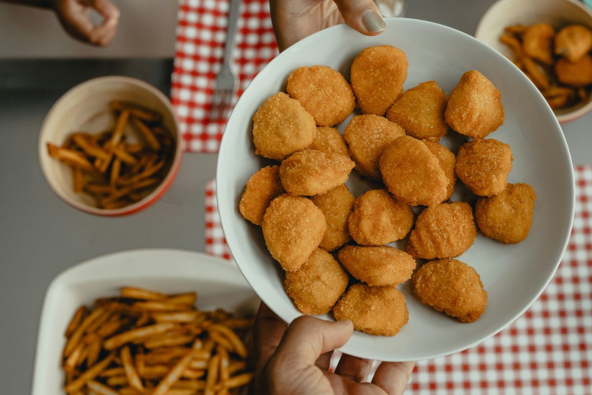 Nuggets para compartir al centro. Foto de Pexels.