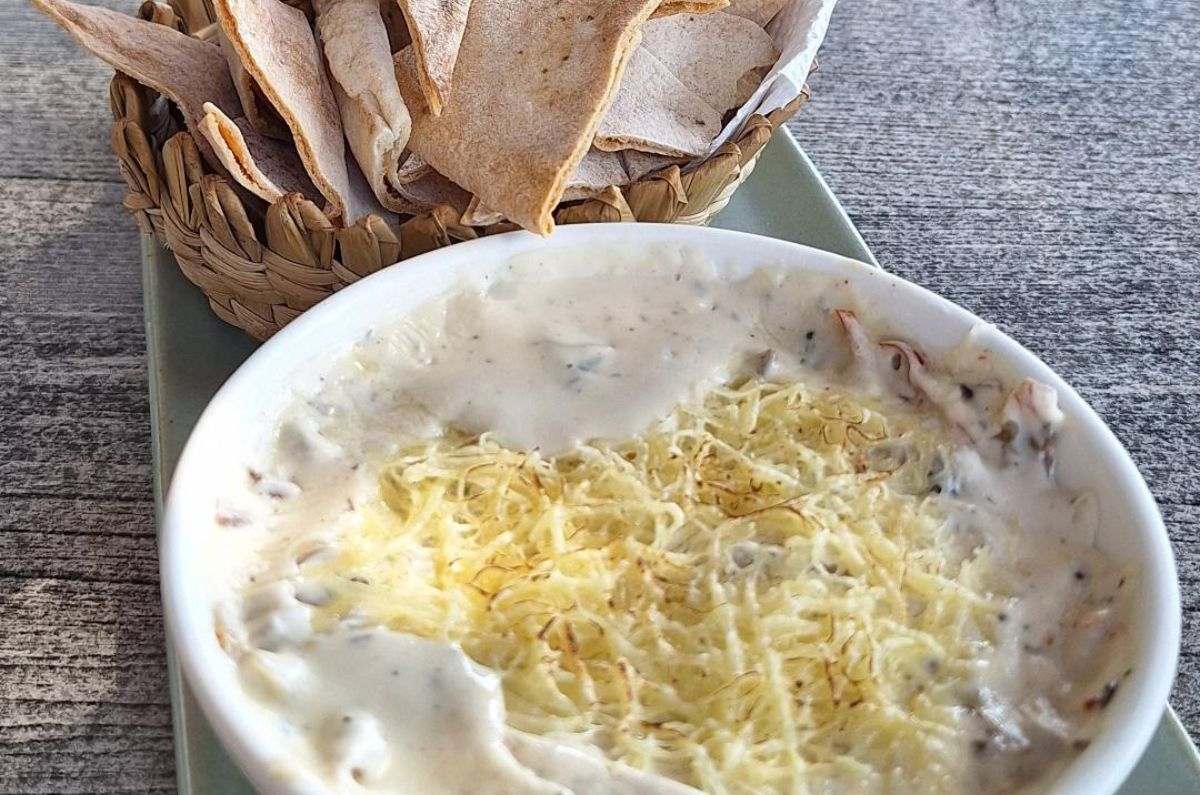 Dip de hongos y queso de cabra, foto de Miriam Carmo