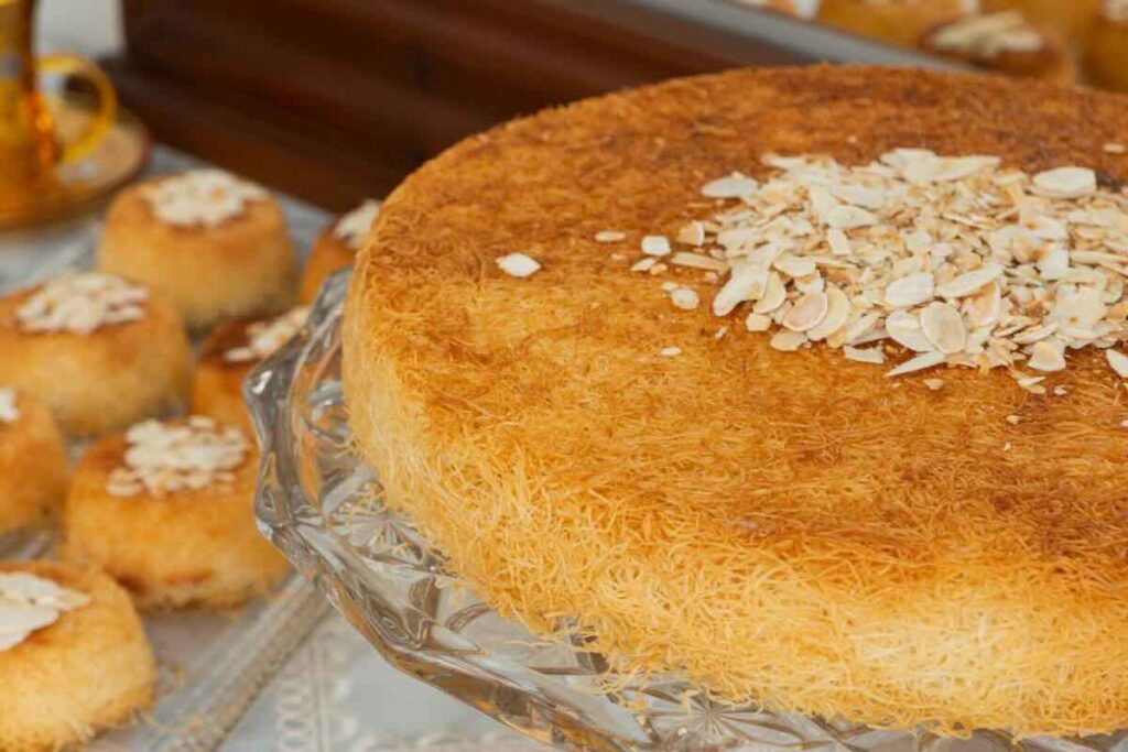 La pasta kataifi es uno de los ingredientes estrella de la repostería de Medio Oriente.