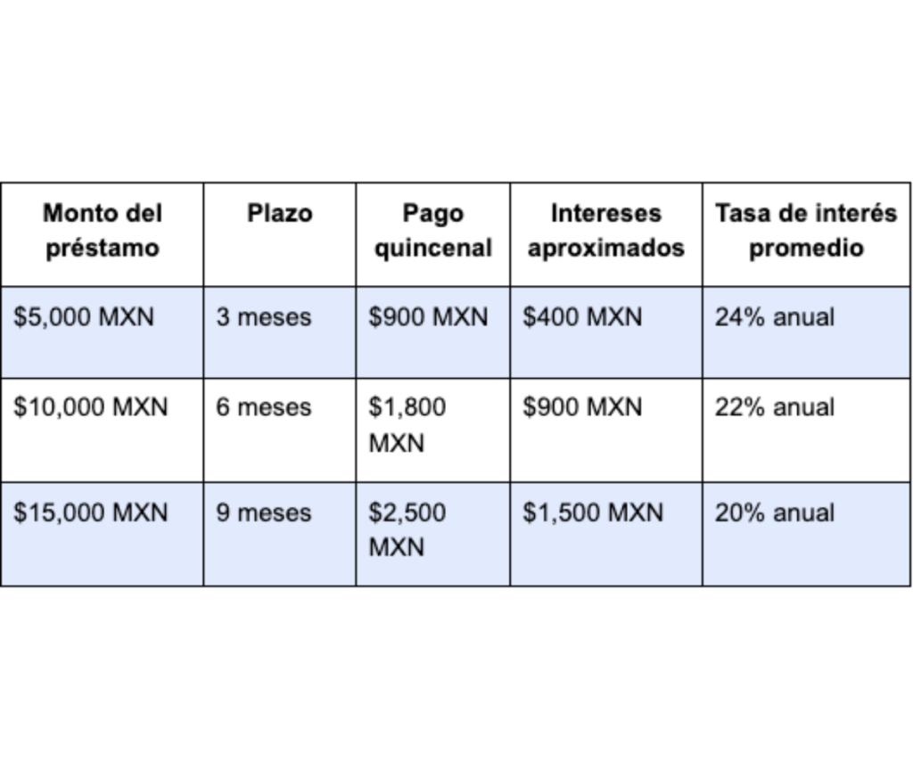 Guía sobre los préstamos quincenales en línea 0