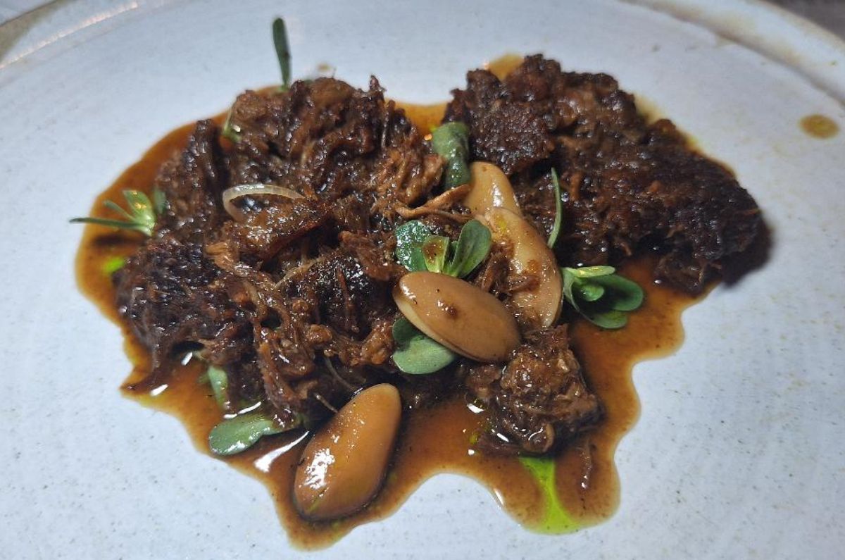 Taquiza de lechón y tuétano del chef Hinostroza (cena en Woodend), foto de Miriam Carmo