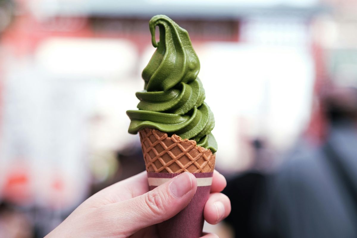 Helado de matcha. Foto de Pexels.