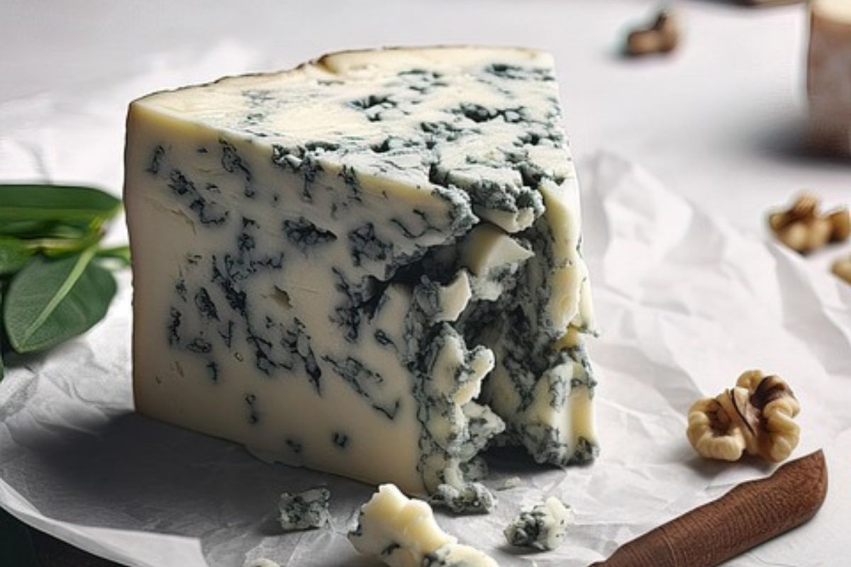 Queso azul producido en Italia. Foto de Pexels.