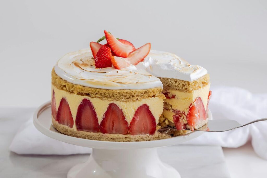 Tarta Fraisier: una delicia francesa donde protagonizan las fresas frescas
