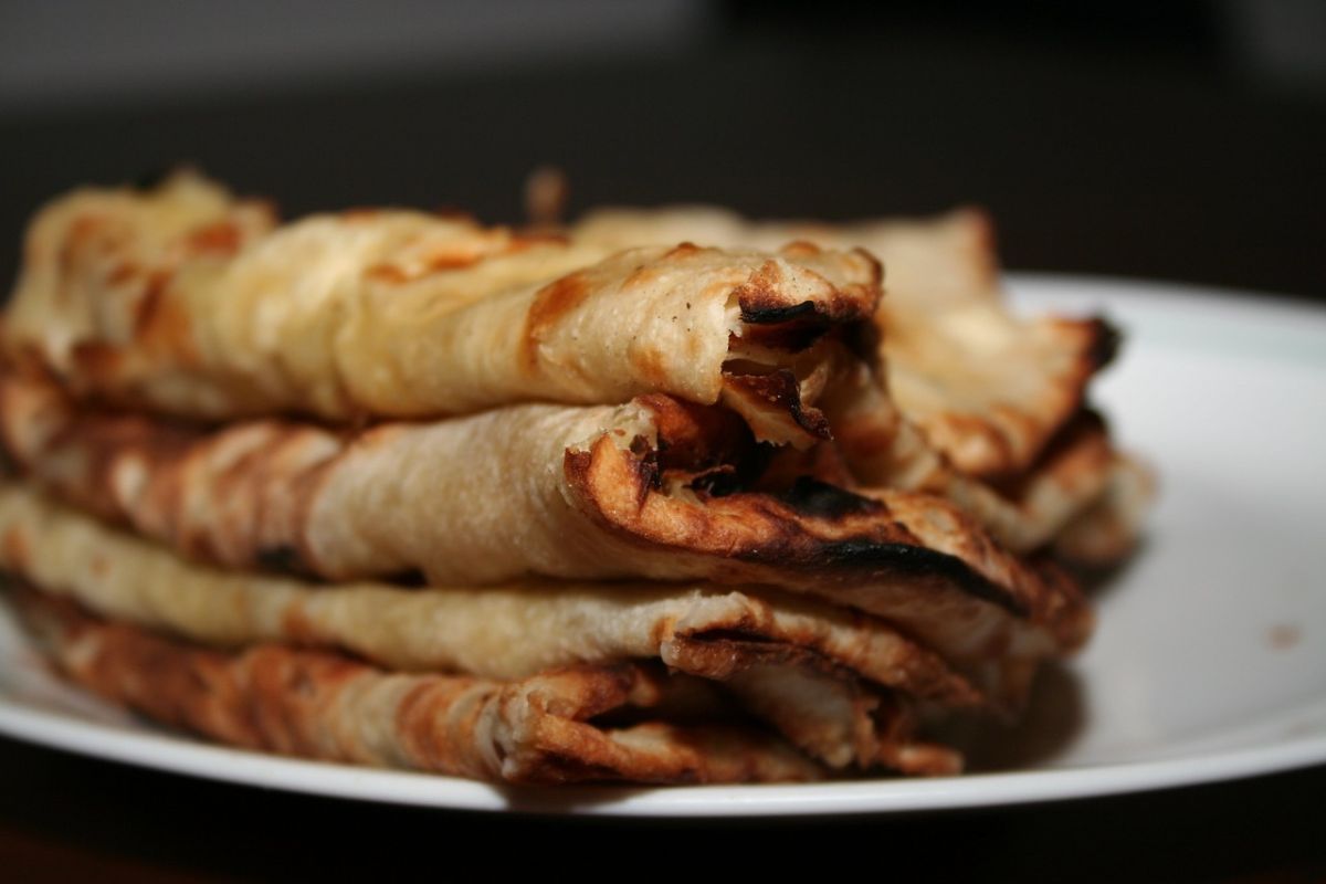 Naan tradicional. Foto de Pexels.