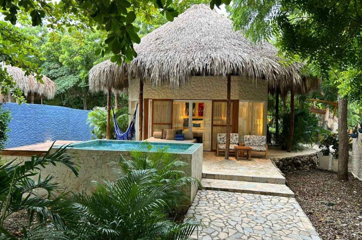 Una de las villas con mini alberca privada, foto de Miriam Carmo