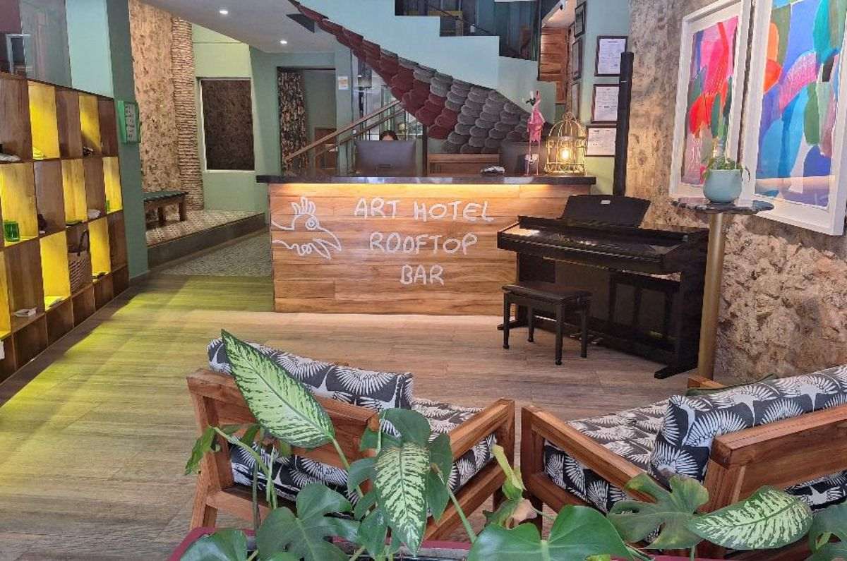 Lobby del Townhouse Art Hotel, foto de Miriam Carmo