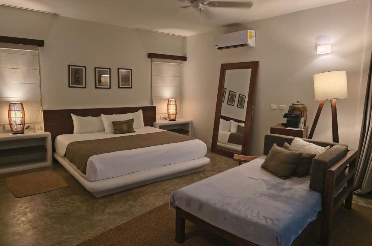 Habitación Deluxe con terraza en hotel Chiringuito Tulum, foto de Miriam Carmo