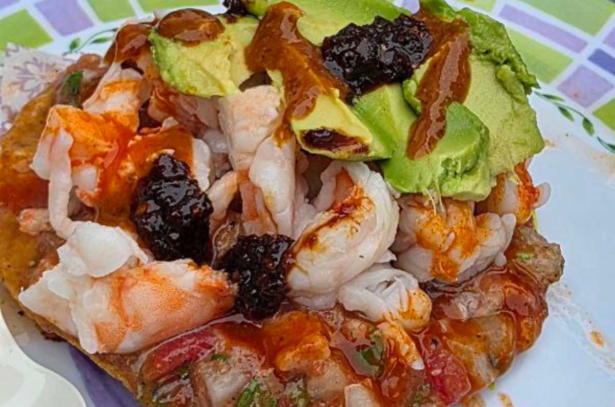 tostada de la casa