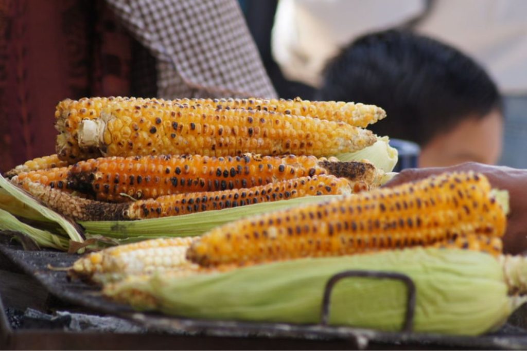 Los elotes preparados son un antojito tradicional de calle en México.