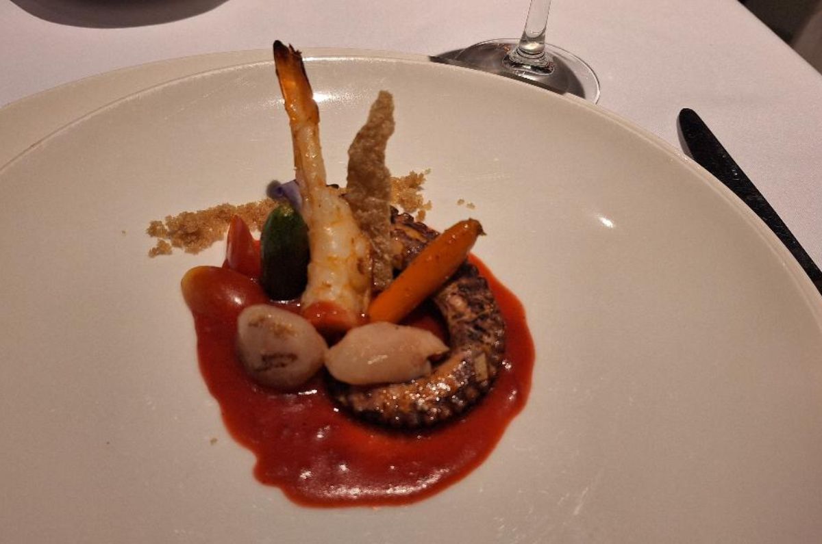 Pulpo a las brasas con puré de chamoy del chef Julio Reyes - Barceló Maya Riviera, foto de Miriam Carmo