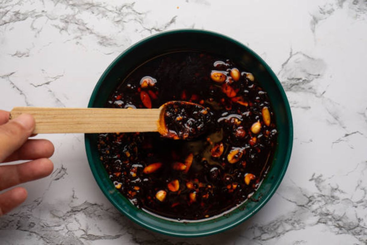 3. Tatemado justo de los chiles secos