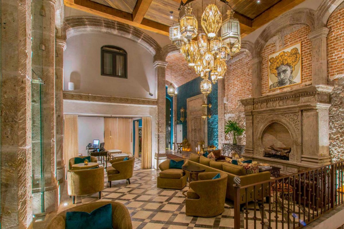 Lobby del hotel. Foto sitio web Casa 1810 Hotel Boutique.