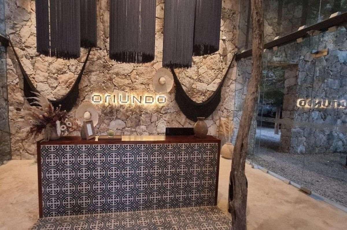 Lobby del hotel Oriundo Luxury Nature Villas, foto de Miriam Carmo