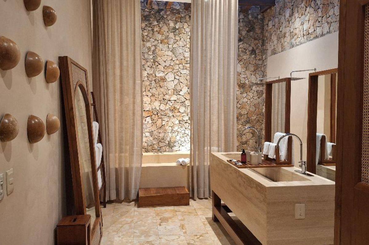 Baño en la villa Ciricote de Oriundo Luxury Nature Villas, foto de Miriam Carmo