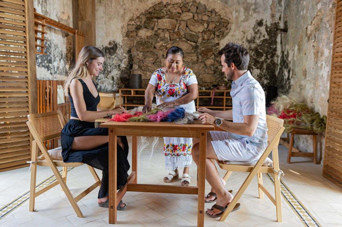 Taller de artesanía con henequén, foto proporcionada por el hotel