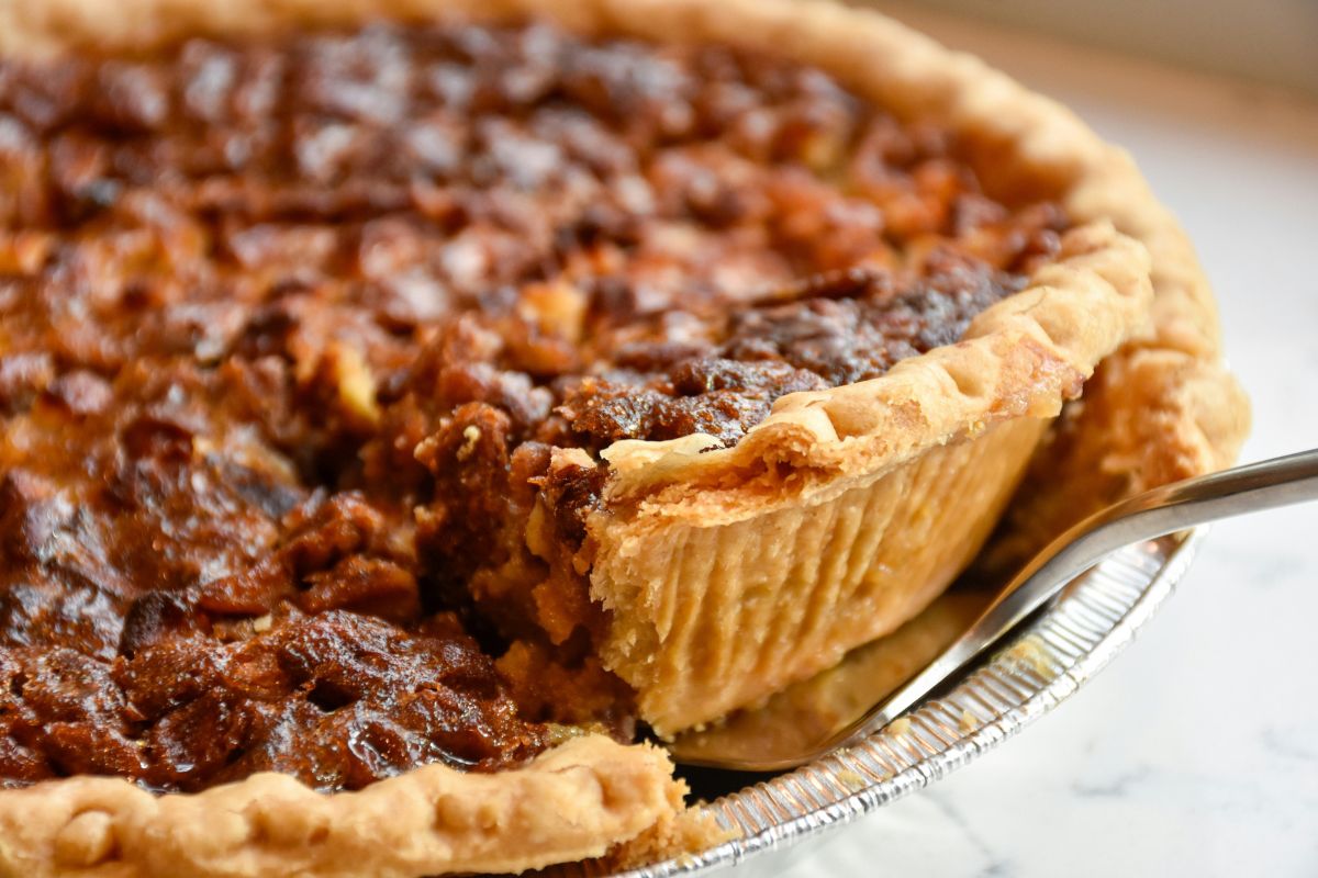 Pecan pie recién hecho. Foto de Pexels.