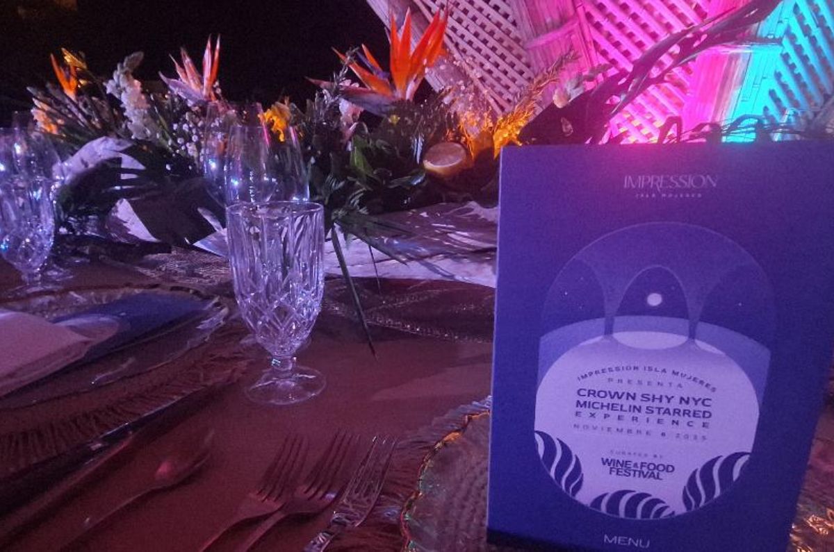 Decoración de las mesas y menú de la cena con Crown Shy NYC, foto de Miriam Carmo