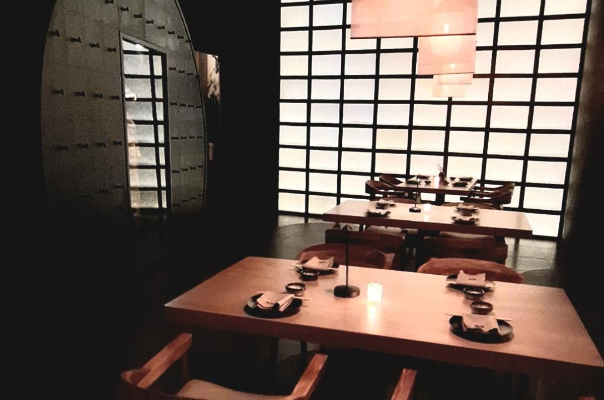 Decoración de inspiración asiática en restaurante KAI, foto de Miriam Carmo