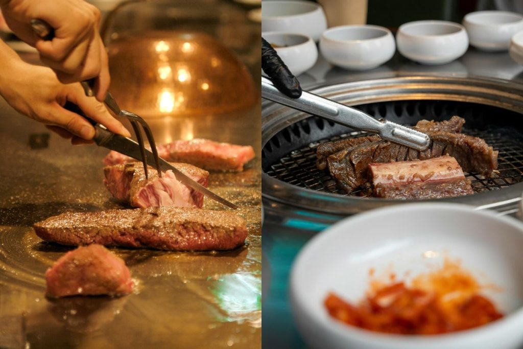El teppanyaki y el bbq coreano son dos formatos de cocina populares a nivel mundial.