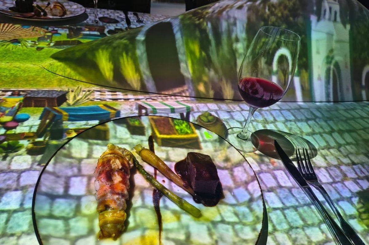 Mar y Tierra ( short rib braseado y cola de langosta a la vainilla) en la cena The Table, foto de Miriam Carmo