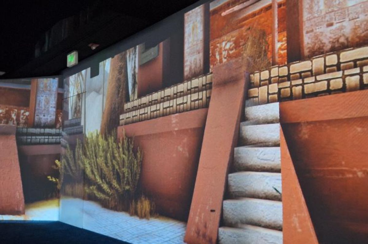 Videomapping durante la cena The Table, foto proporcionada por el hotel