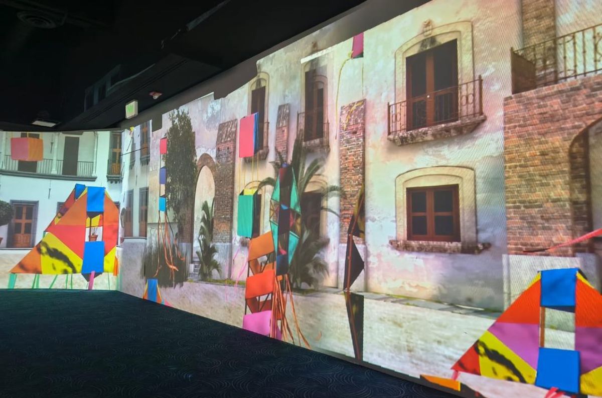 Videomapping durante la cena The Table, foto proporcionada por el hotel