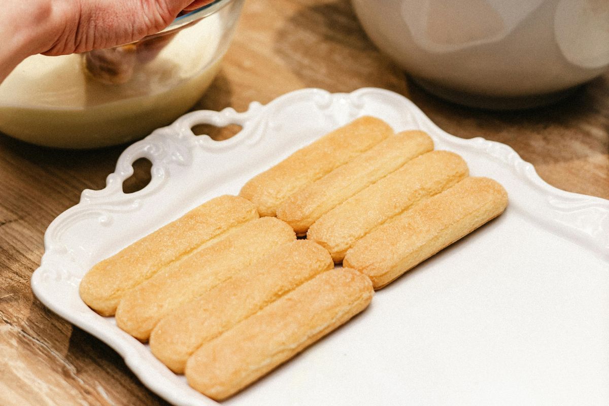 Base de galletas para tiramisú. Foto de Pexels.