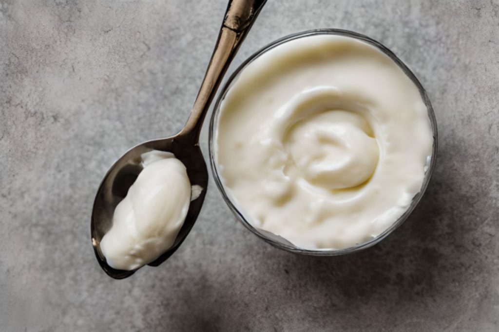 La crema ácida de la ensalada de manzana puede sustituirse sin problema.