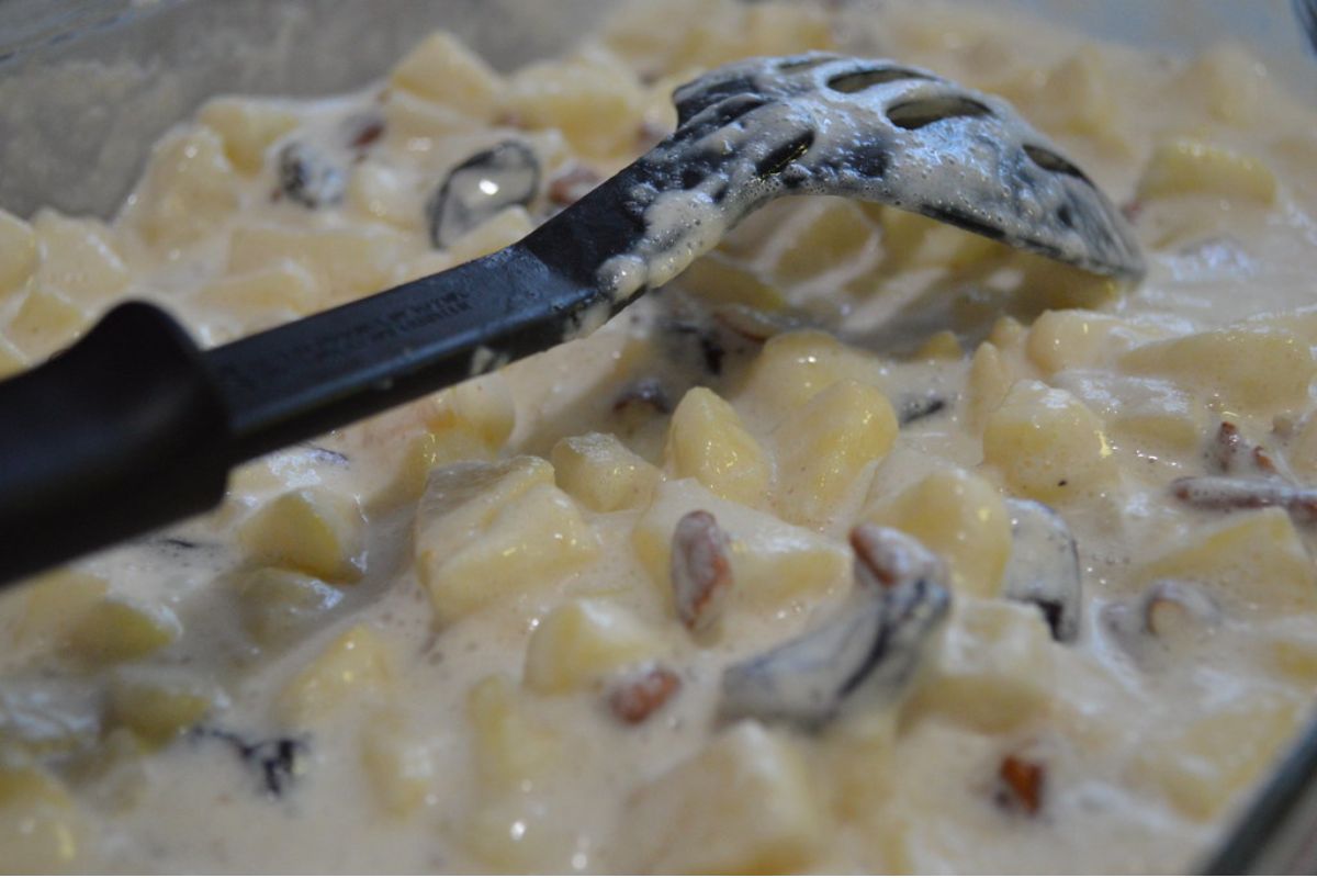 Opciones para sustituir la crema ácida en la ensalada de manzana navideña