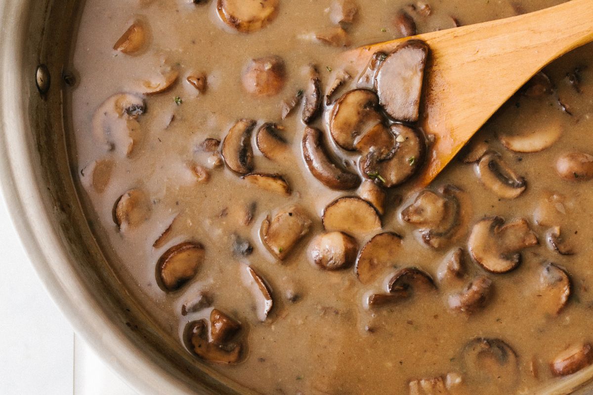 5. Gravy con champiñones