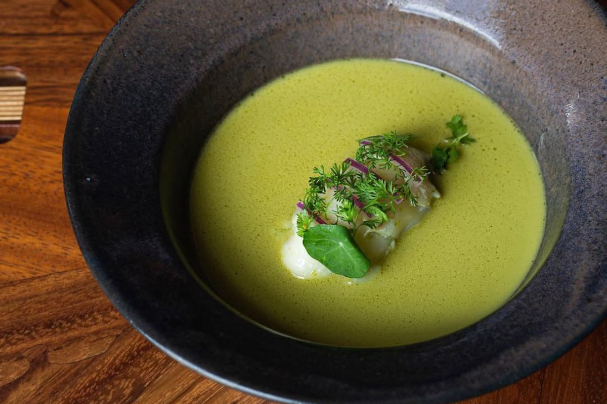 Crudo de caracol. Foto de Instagram Huniik.