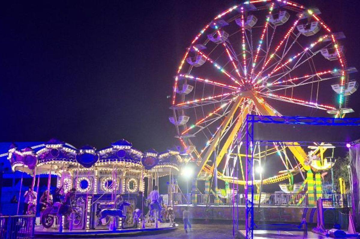 Carruseles en la fiesta El Refugio, foto de Miriam Carmo
