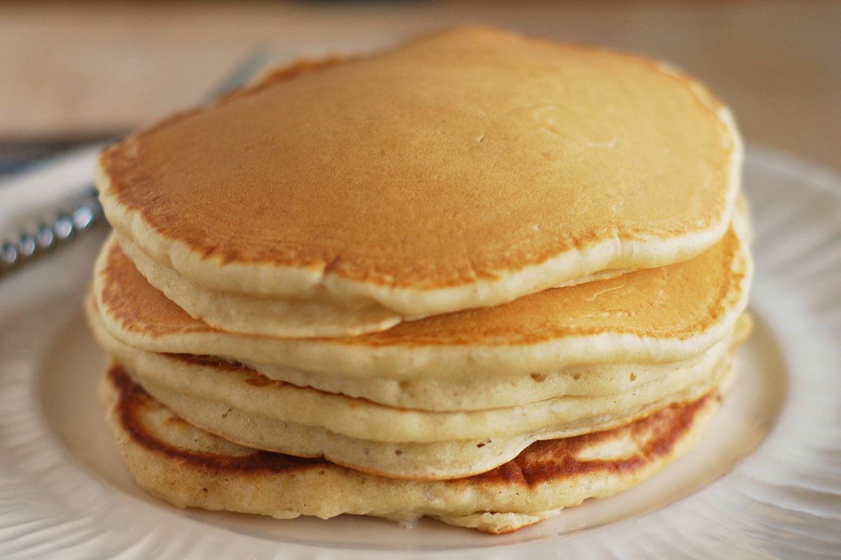 Pancakes recién hechos. Foto de Flickr.