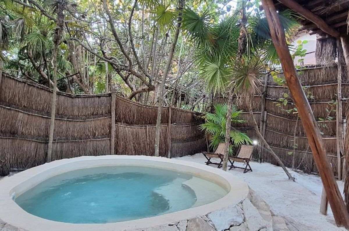 Alberca privada en la Tree House Suite de Ikal, foto de Miriam Carmo