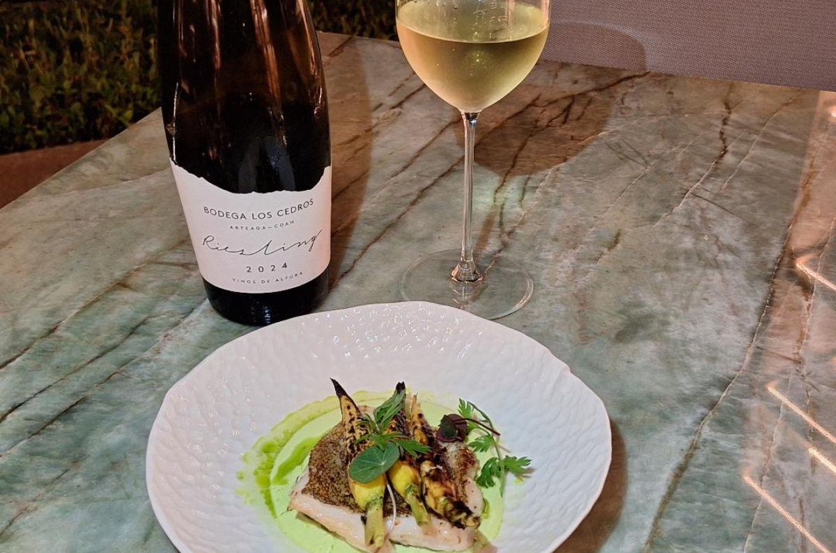 Pesca del día, pil pil, zanahorias carbonizadas, foto de Miriam Carmo