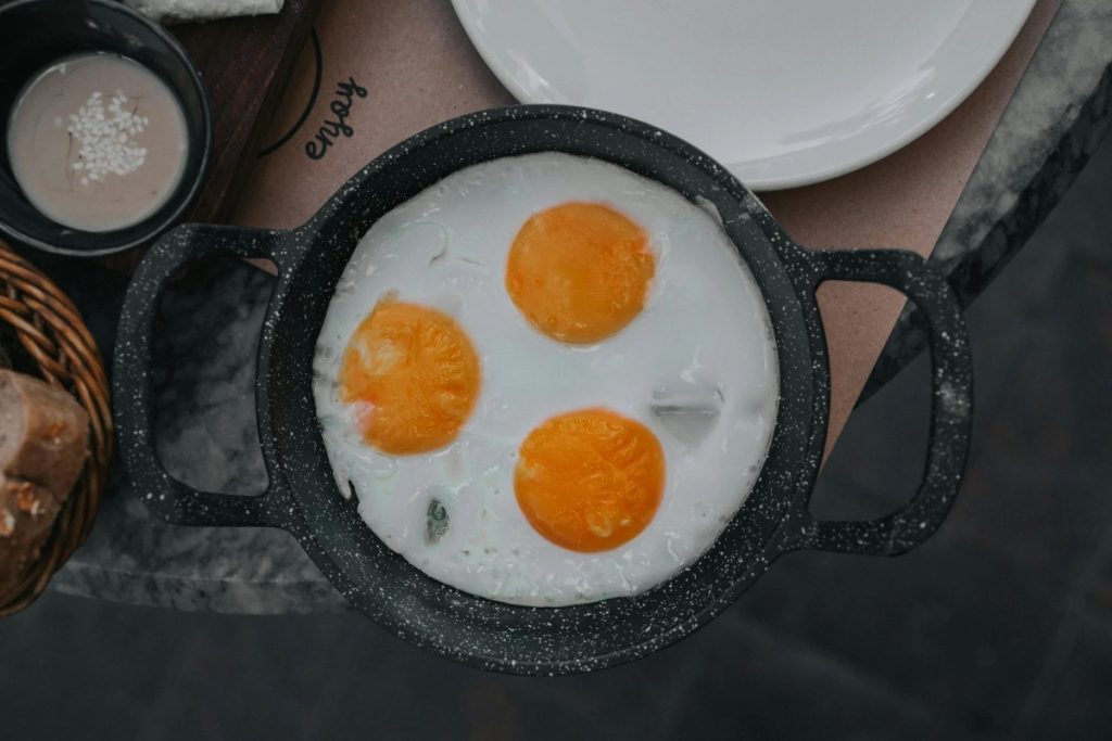 Los huevos orgánicos mejoran su apariencia y textura.