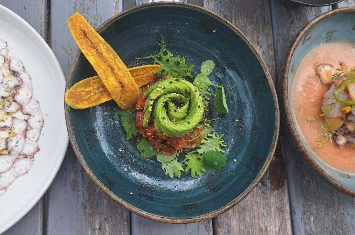 Carpaccio de pulpo, tiradito de atún y ceviche con leche de tigre, foto de Miriam Carmo