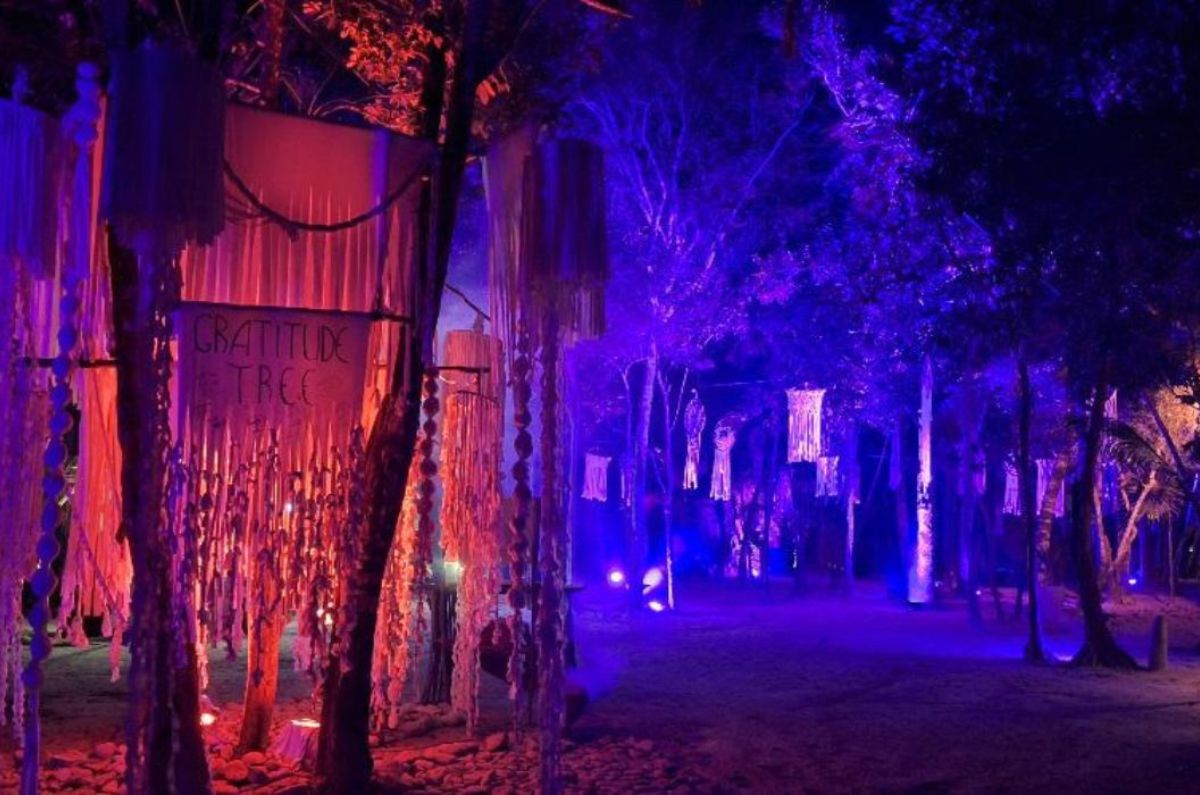 Hotel Papaya Playa Project de noche, foto de Miriam Carmo