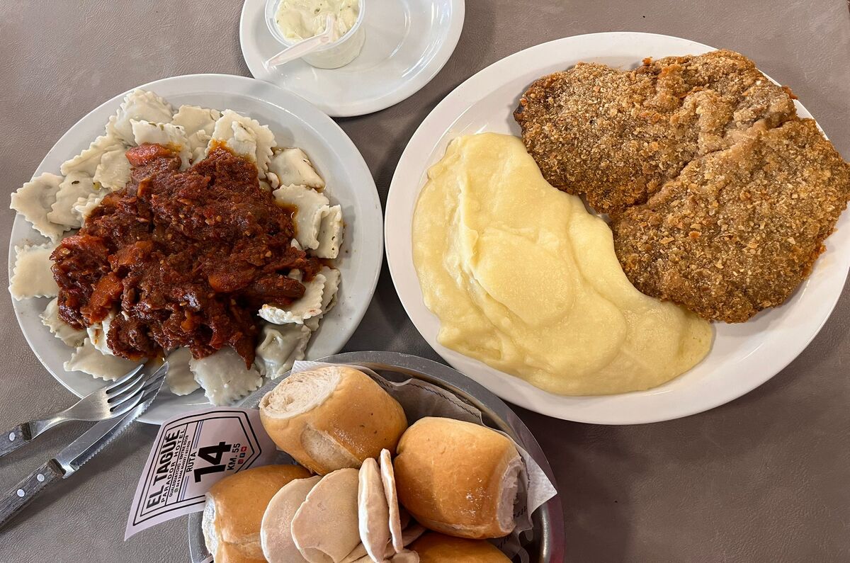 El plato del parador El Tagüe