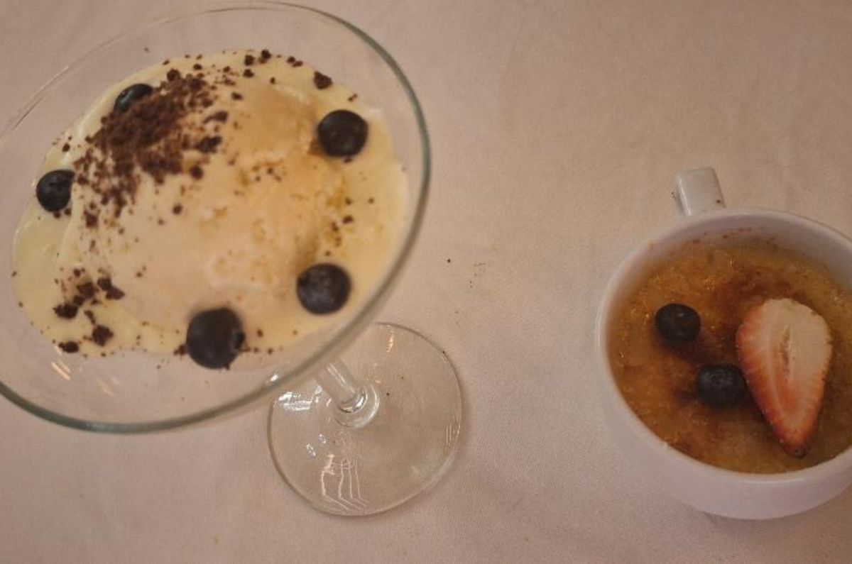 Helado de vainilla y créme brûlée, foto de Miriam Carmo