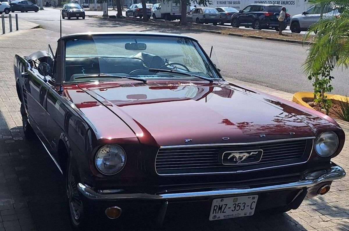 Paseo en coche clásico Ford Mustang de 1966 de El Clásico Vintage, foto de Miriam Carmo
