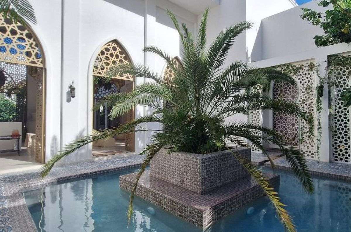 Jardines y espejos de agua en Sana Tulum, foto de Miriam Carmo