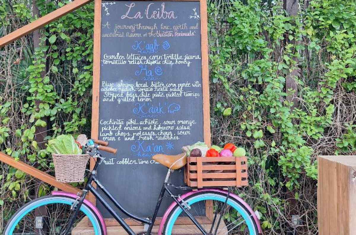 El menú de la cena en La Ceiba, foto de Miriam Carmo